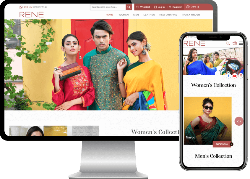 eCommerce Website for Apparels and Accessories